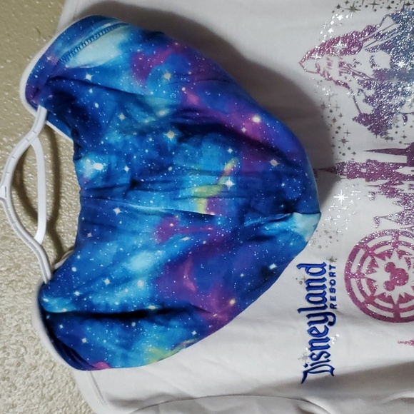 Disneyland Resort 2017 Sz Large Zip Up Hoodie White Stretch Cotton Mickey Mouse - Picture 12 of 16